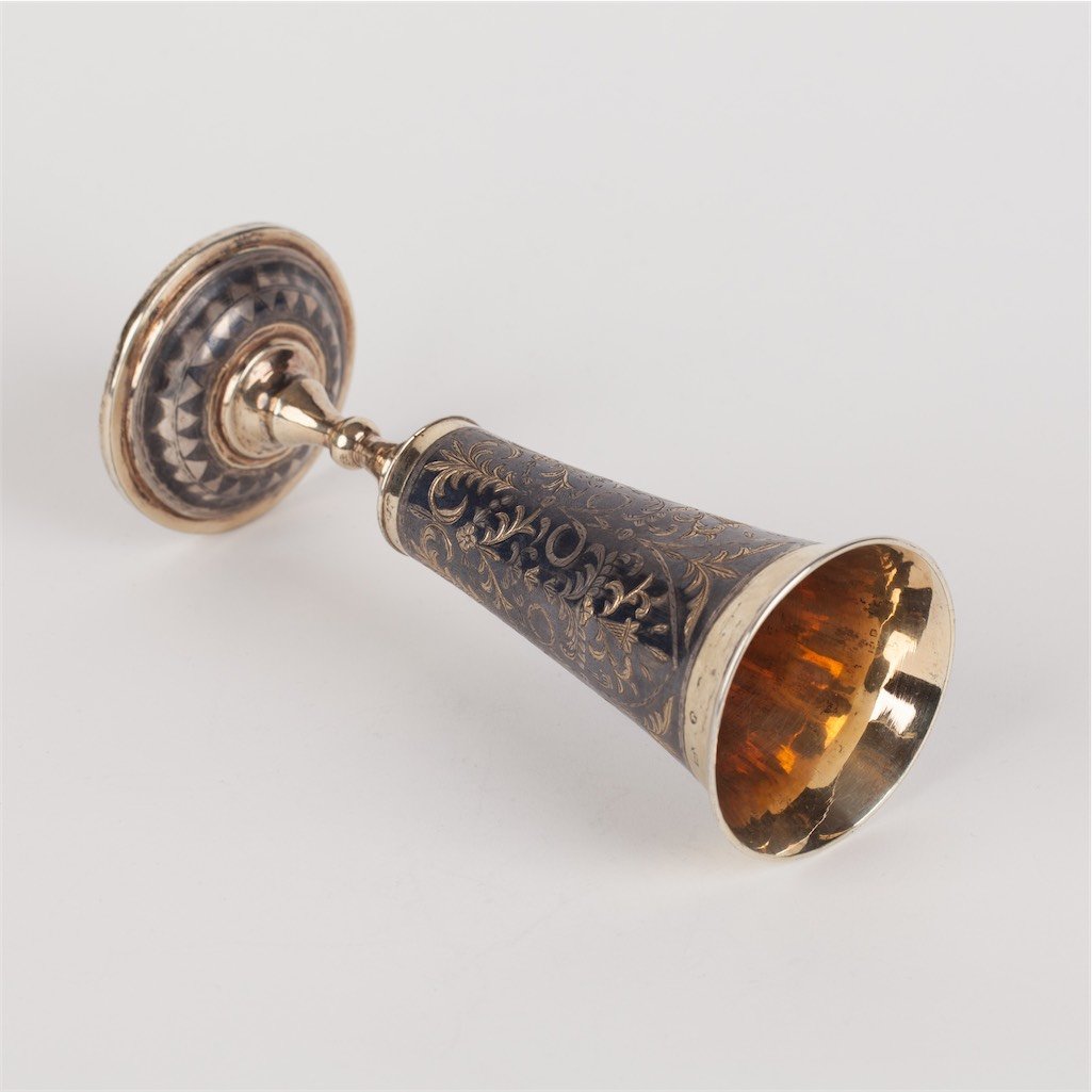 Pokal with floral decor. Moscow, 1834. — image 3