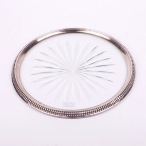 Tray. Glass, silver. French. — image 1