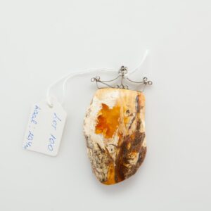 Natural Baltic Amber stone pendant. — image 1