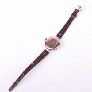 "Rolex" 18K gold mechanical men's wristwatch — image 3