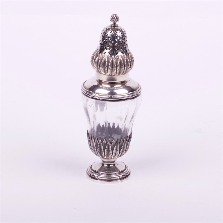 French silver sugar powder cellar. — image 1