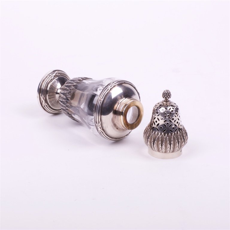 French silver sugar powder cellar. — image 5