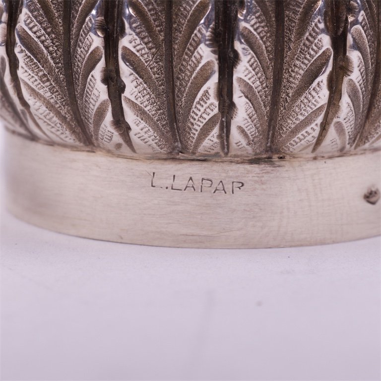 French silver sugar powder cellar. — image 6