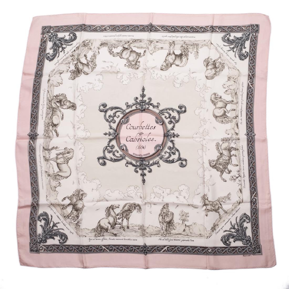 Hermes "Courbettes et cabrioles" silk scarf. 1993. — image 1