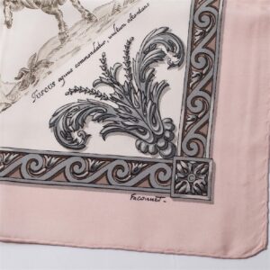 Hermes "Courbettes et cabrioles" silk scarf. 1993. — image 3