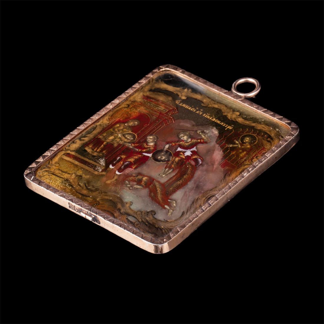 Russian Icon beheading of St.John the Baptist — image 3