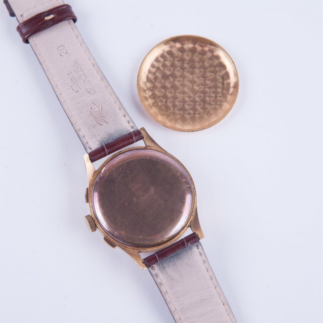 "Wemalux Chronographe Suisse" gold chronograph — image 8