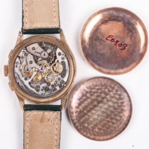 "Exactus" 18K gold chronograph men's wristwatch — image 6