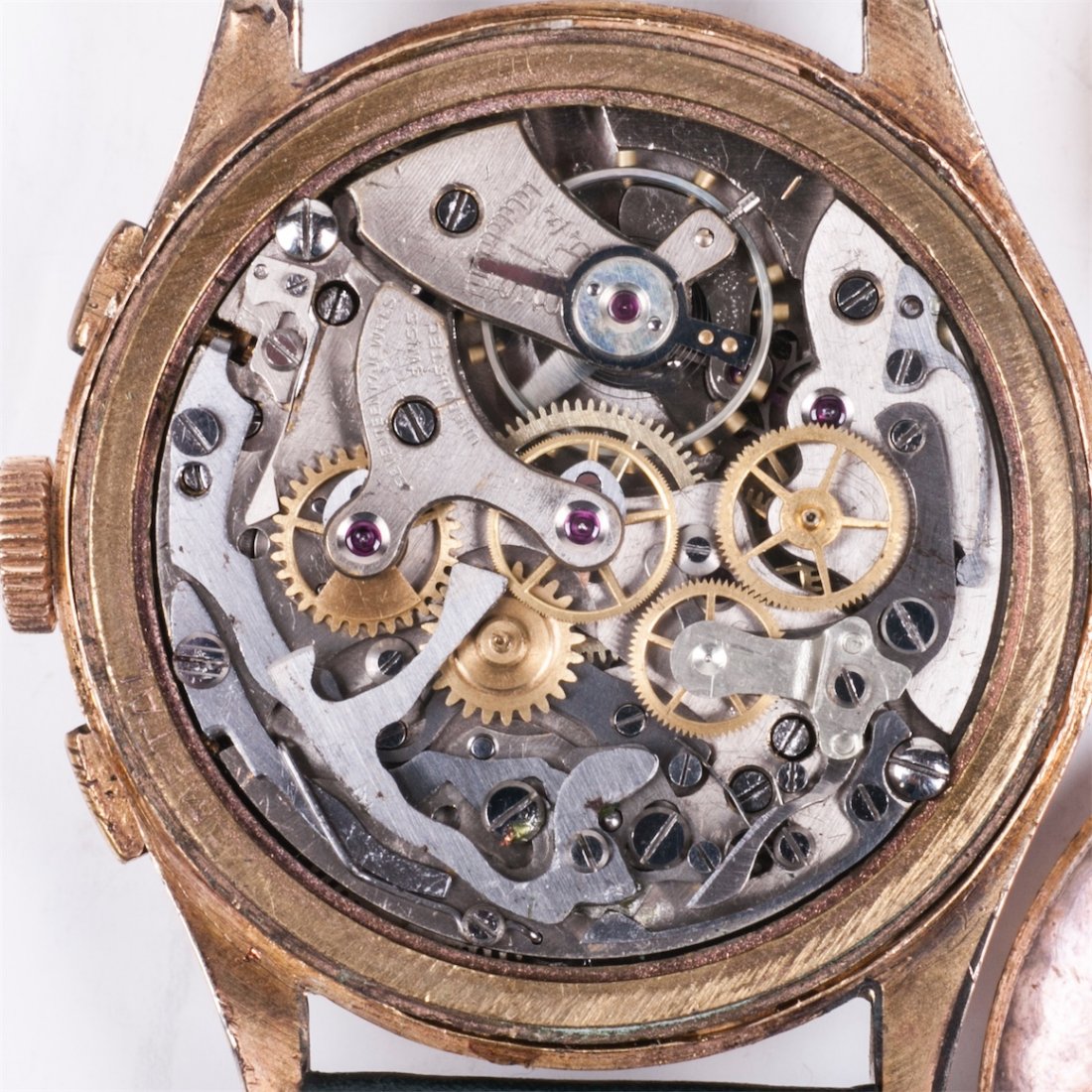 "Exactus" 18K gold chronograph men's wristwatch — image 7