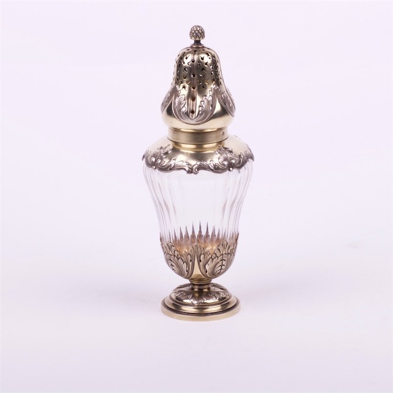 French silver sugar powder cellar. — image 1