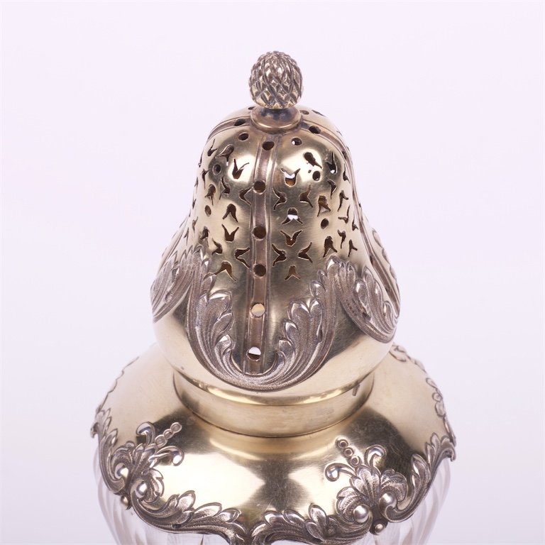 French silver sugar powder cellar. — image 3