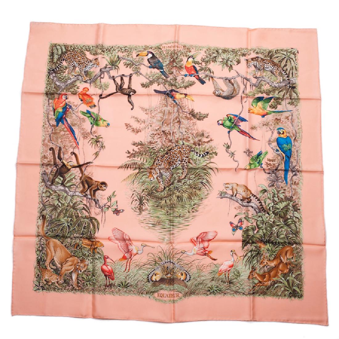 Hermes "Équateur" silk scarf. 1988. — image 1