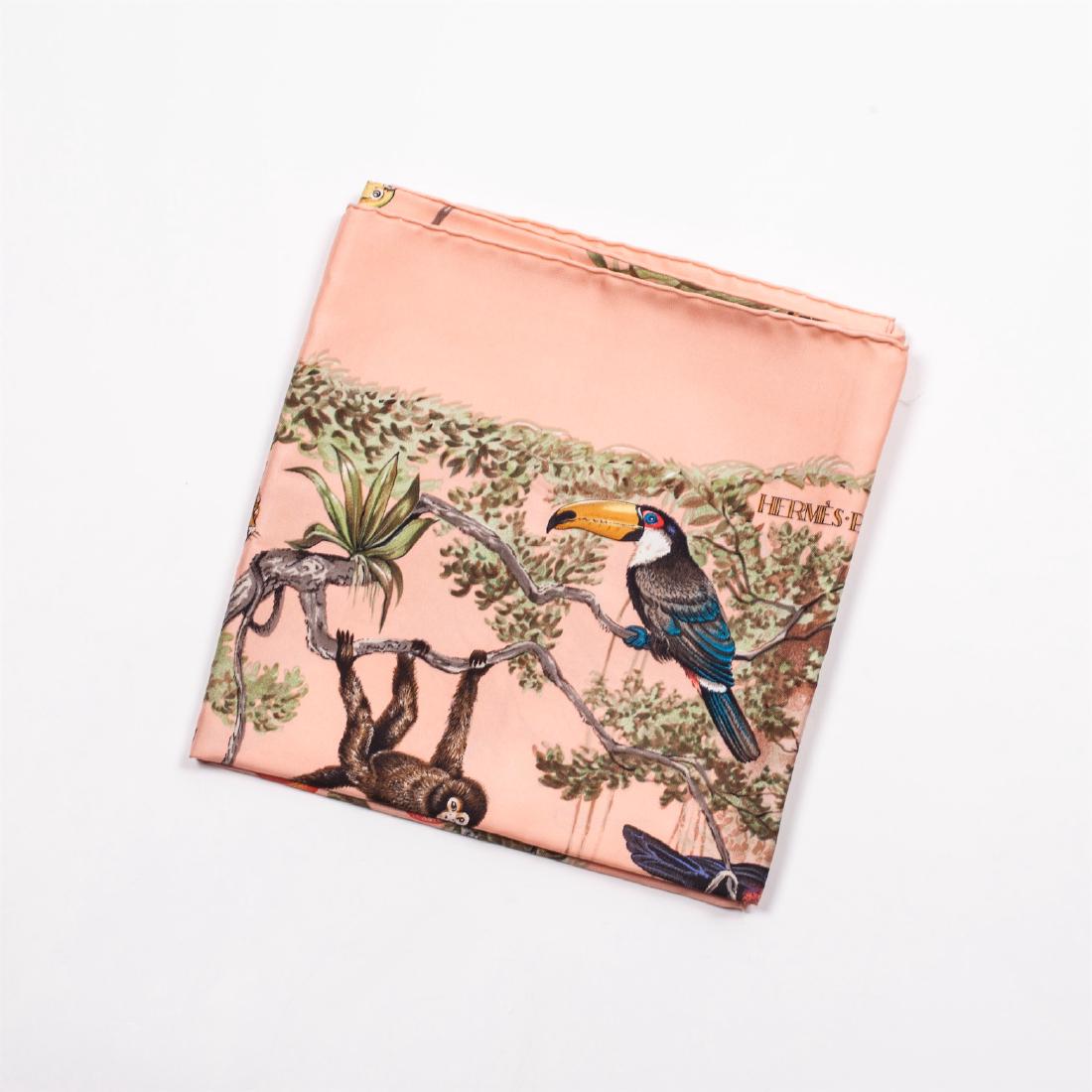 Hermes "Équateur" silk scarf. 1988. — image 2