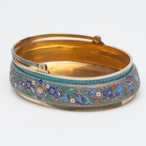 Russian enamel handled bowl — image 1