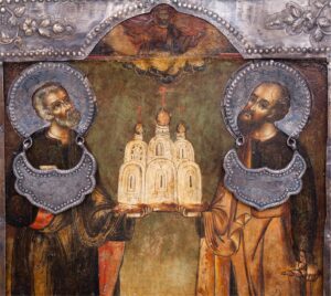 17th Russian icon of Saints Peter and Pavel — image 2