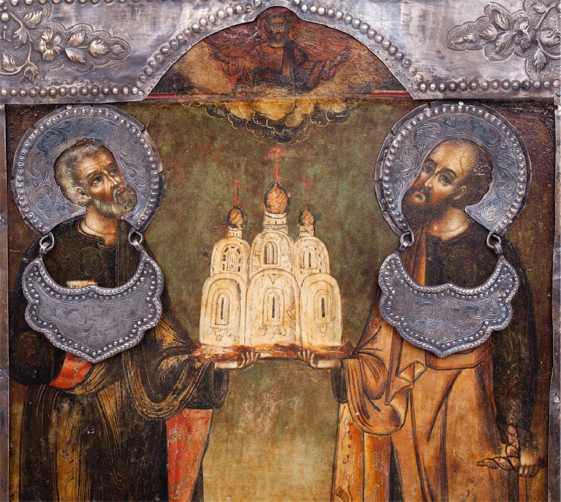 17th Russian icon of Saints Peter and Pavel — image 2