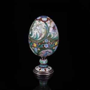 2 Russian beakers in the shape of an easter egg — image 1