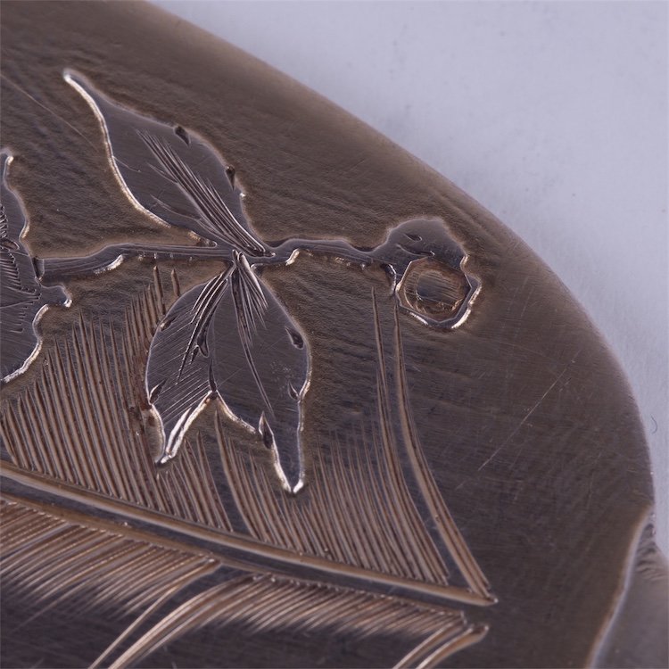 French solid silver cake spoon. — image 3