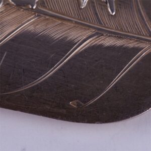 French solid silver cake spoon. — image 4