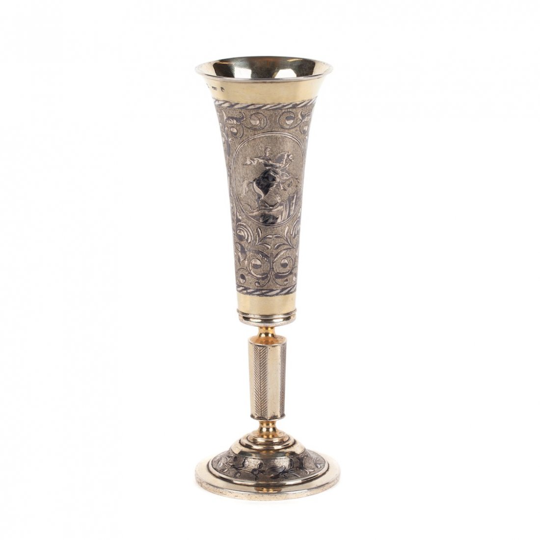 Pokal with depiction of Peter the Great monument. — image 1