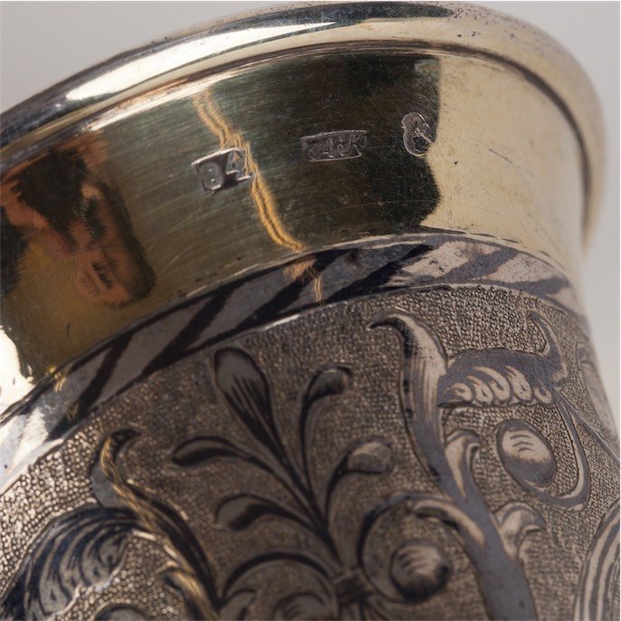 Pokal with depiction of Peter the Great monument. — image 4