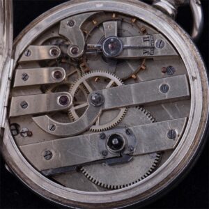 Russian silver-gilt, cavalry pocket watch "Pavel Bure" — image 4