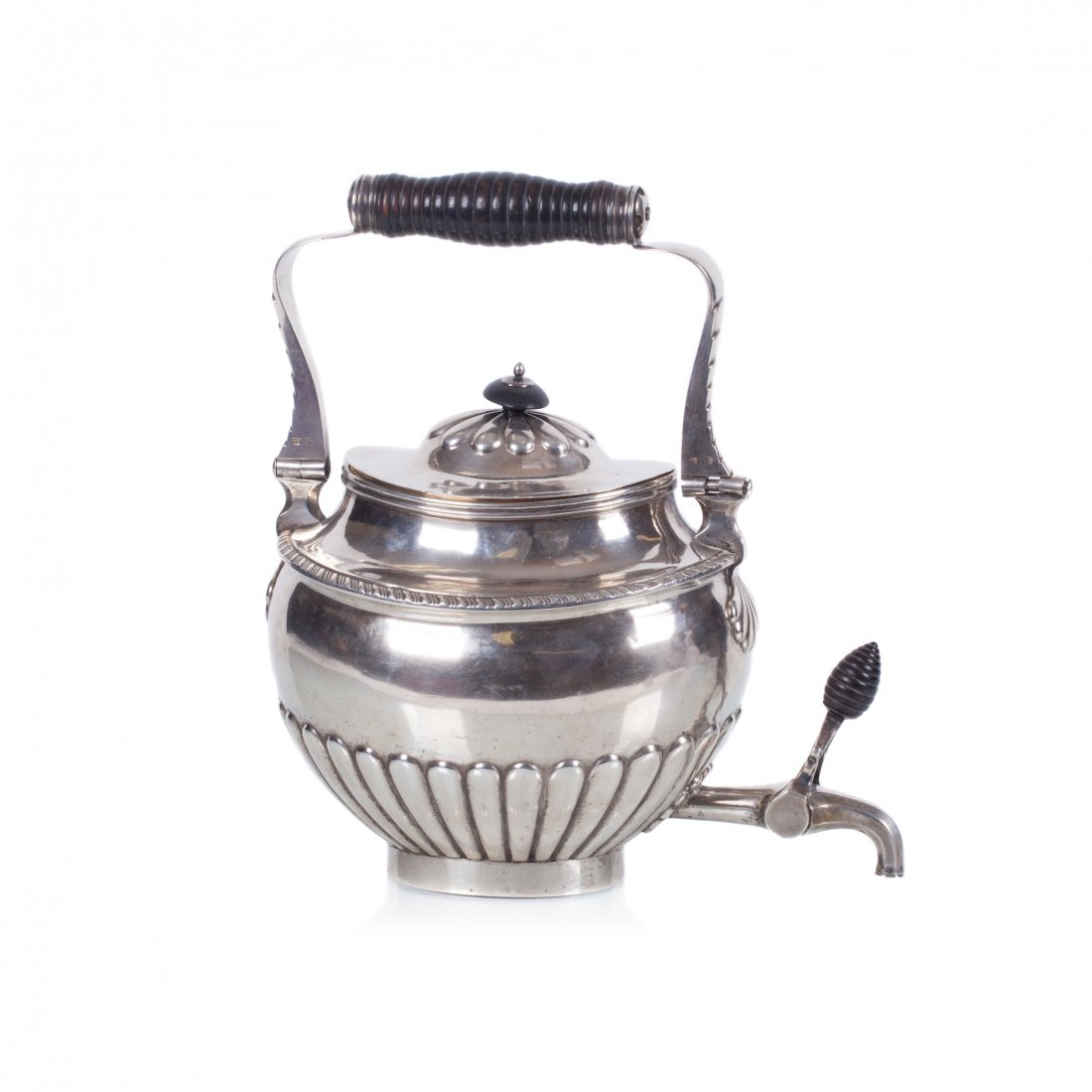 Russian silver tea kettle. Makers mark of Gustav — image 1