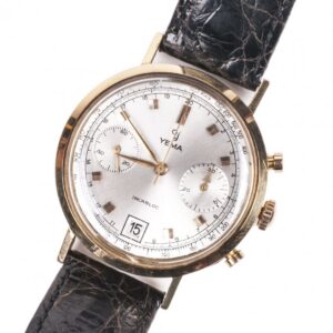 Yema 18K gold men's chronograph wristwatch with — image 1
