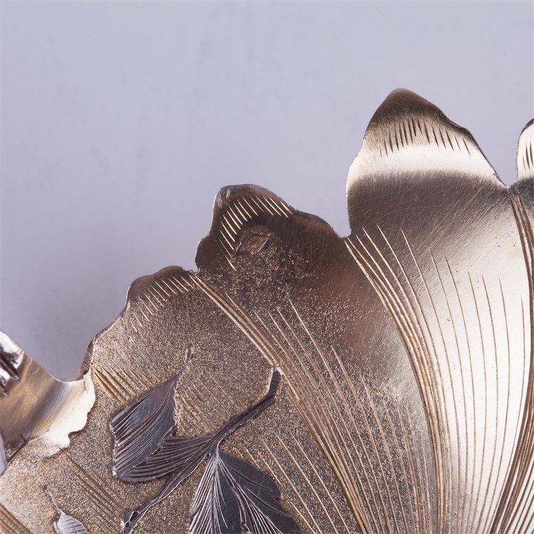 French solid silver serving spoon. — image 4