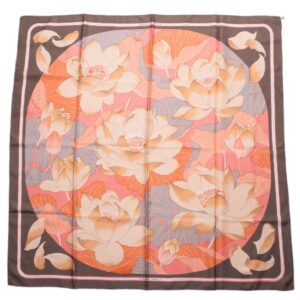 Hermes "Fleurs de lotus" silk scarf. 1985 — image 1