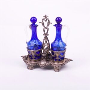 Silver cruet stand. France. Marked 950. — image 1