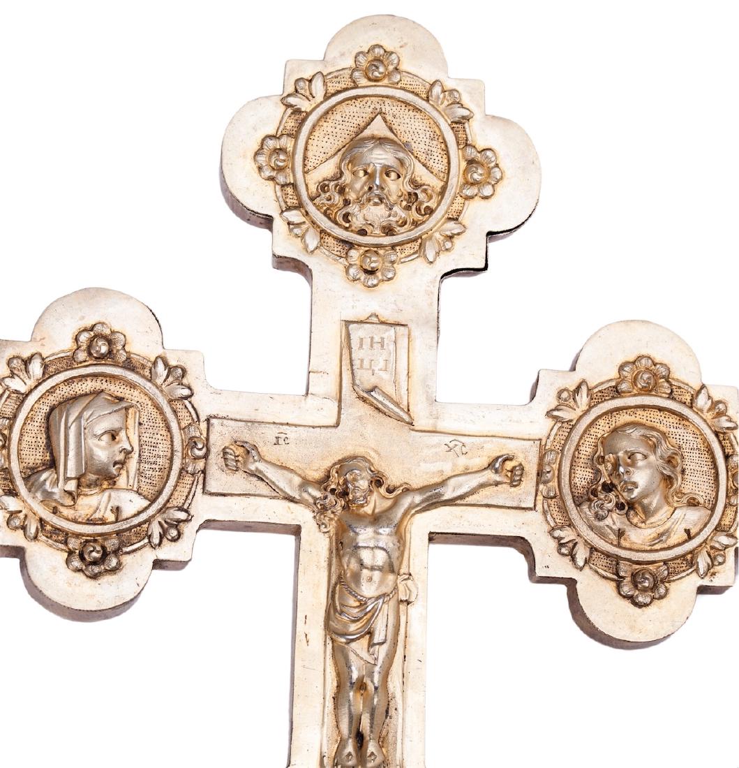 Altar cross depicting the Crucifixion and Deesis — image 2