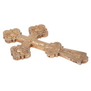 Altar cross depicting the Crucifixion and Deesis — image 3