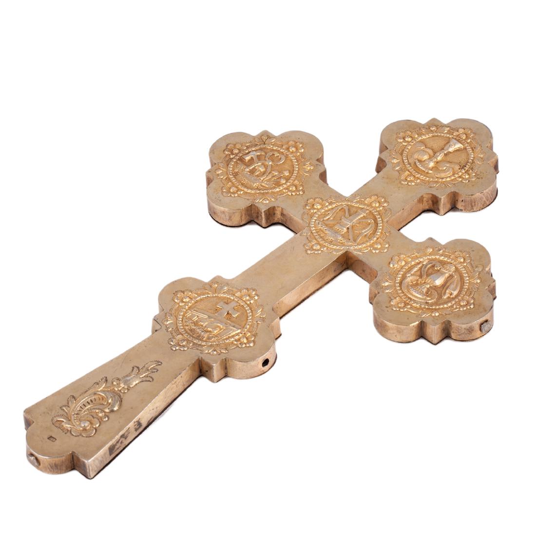 Altar cross depicting the Crucifixion and Deesis — image 4