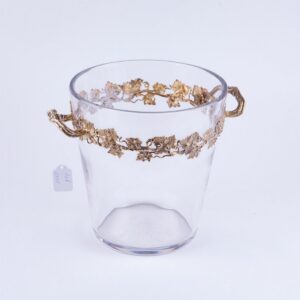French champagne cooler with solid silver handles. — image 2