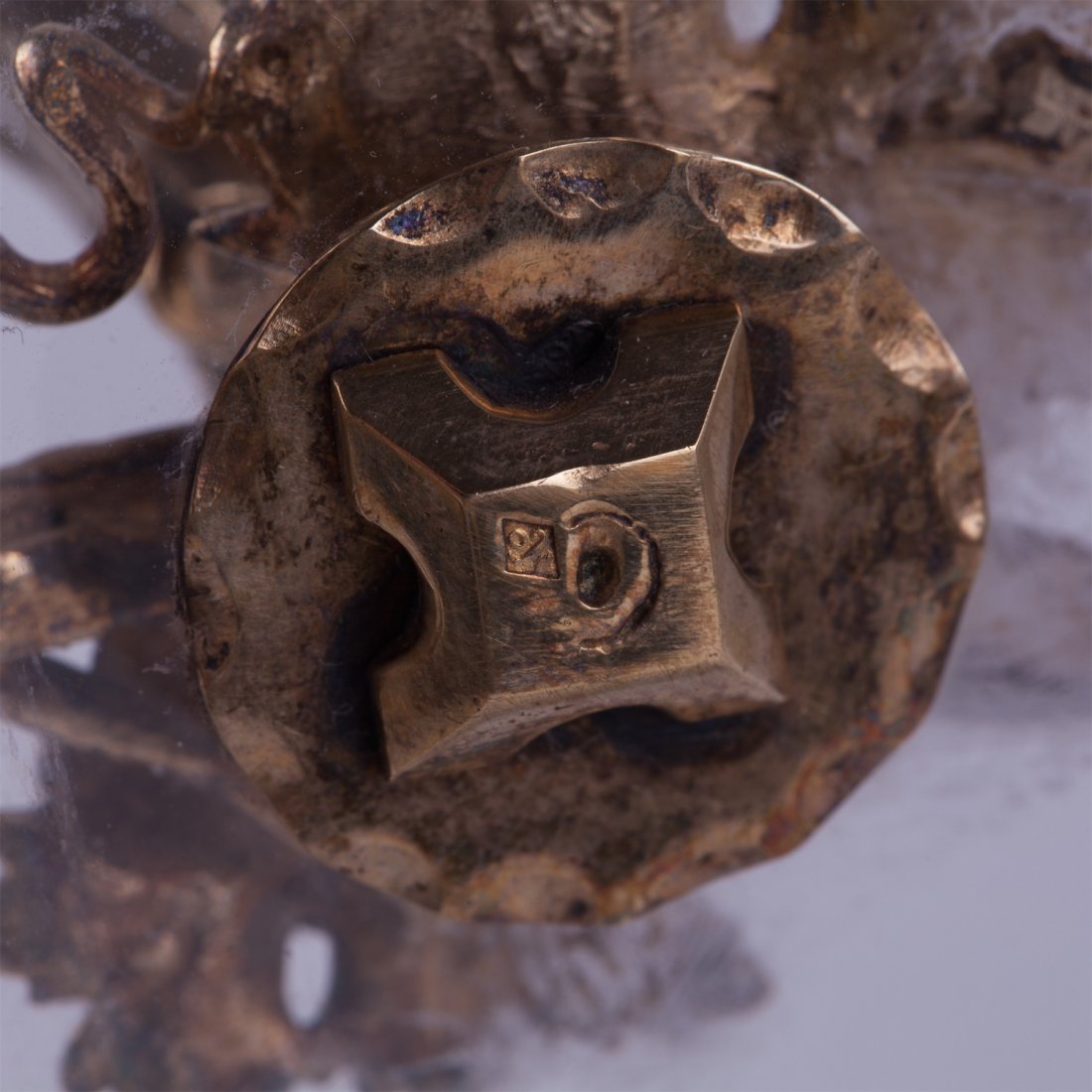 French champagne cooler with solid silver handles. — image 4