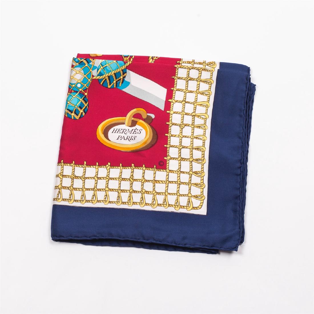 Hermès "Les raisins de la mer" silk scarf. 1967 — image 2