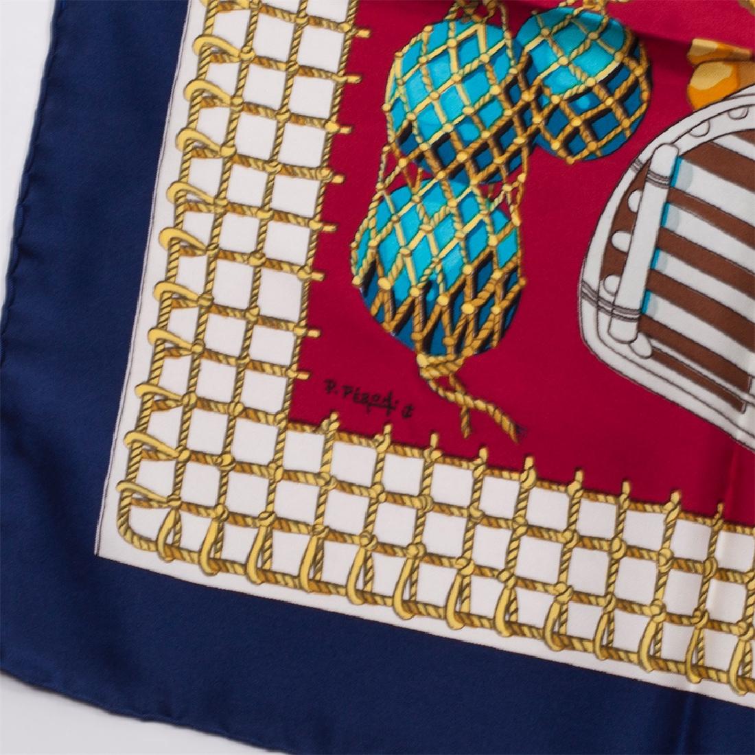 Hermès "Les raisins de la mer" silk scarf. 1967 — image 4