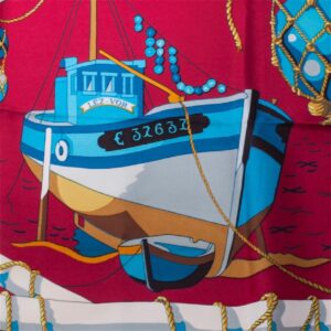Hermès "Les raisins de la mer" silk scarf. 1967 — image 5