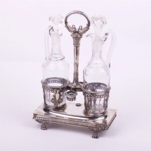 Silver cruet stand. France. Marked 950. — image 1