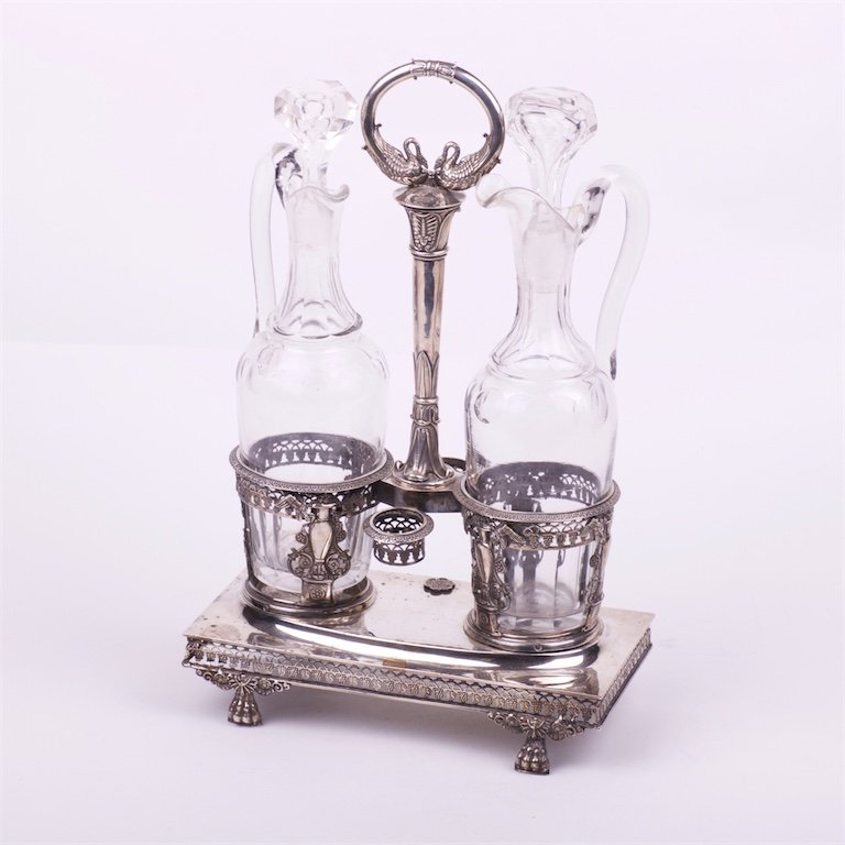 Silver cruet stand. France. Marked 950. — image 1