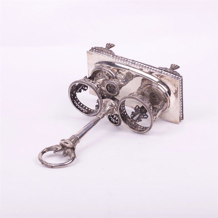 Silver cruet stand. France. Marked 950. — image 6