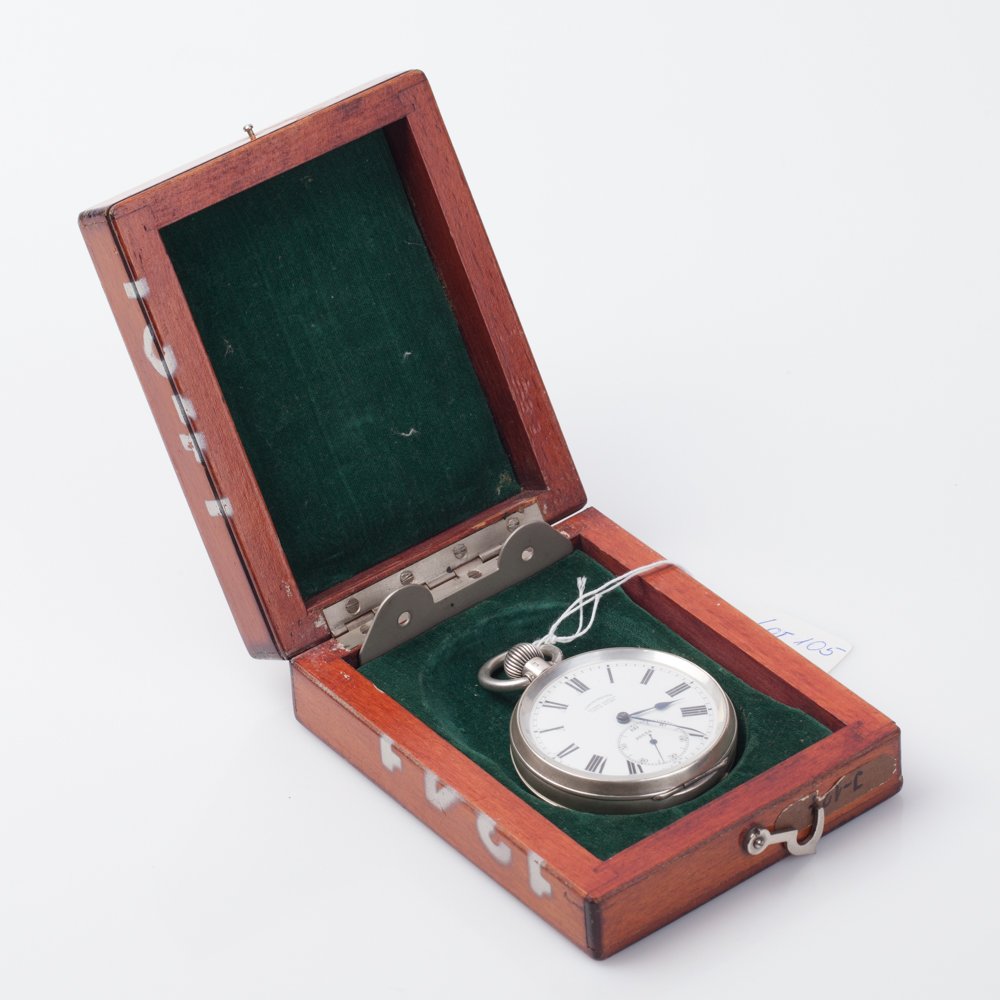 Ulysse Nardin silver marine chronometer pocket watch. — image 1