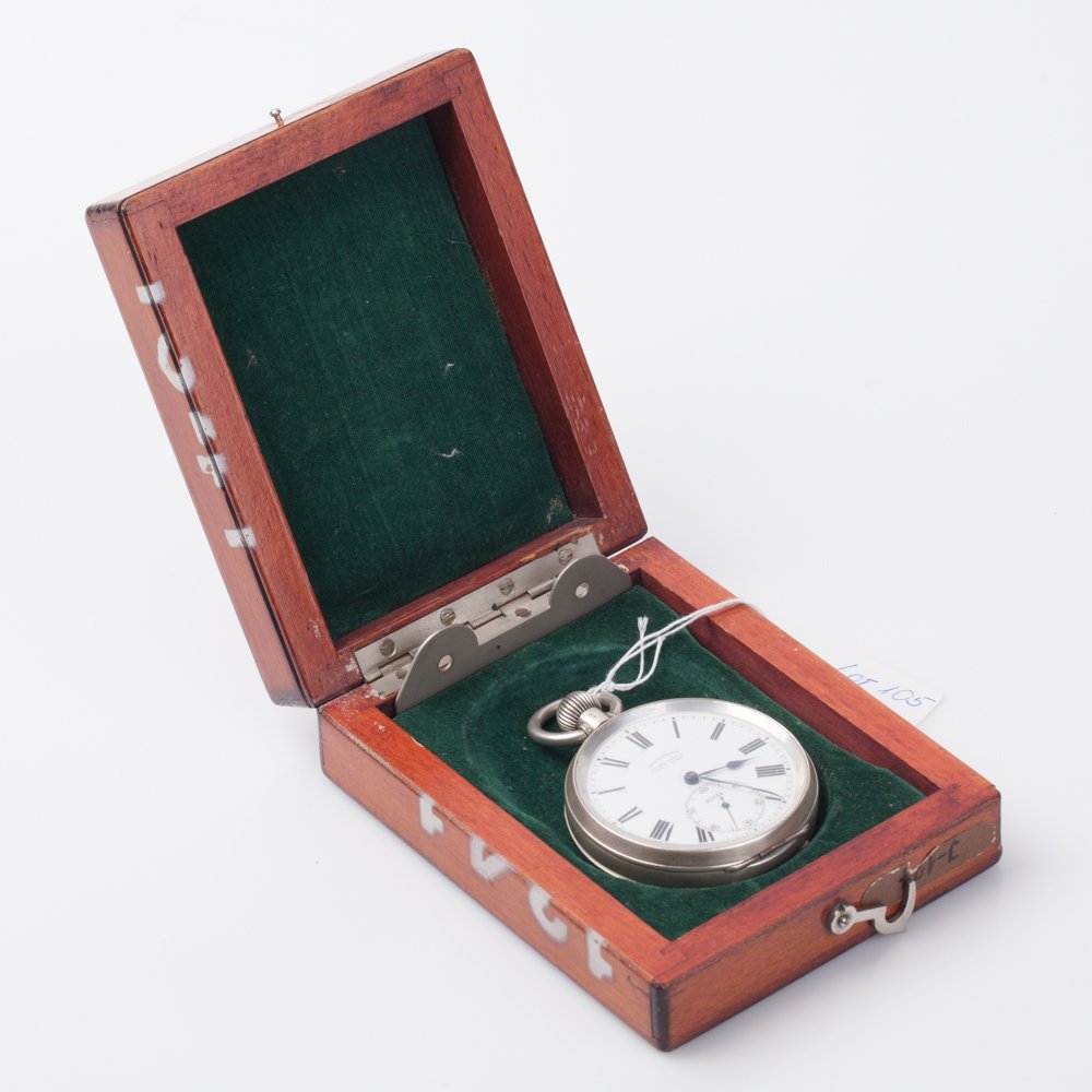 Ulysse Nardin silver marine chronometer pocket watch. — image 2