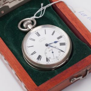 Ulysse Nardin silver marine chronometer pocket watch. — image 3