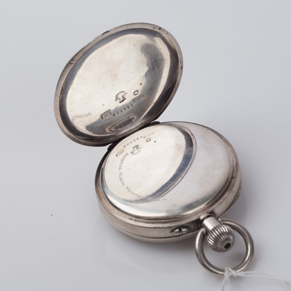 Ulysse Nardin silver marine chronometer pocket watch. — image 4