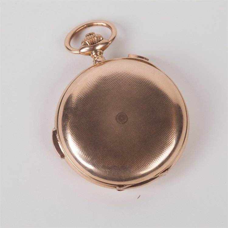 Gold Chronograph Quarter Repeater Pocket Watch — image 6