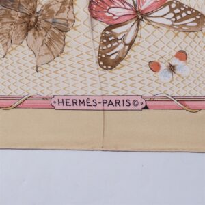 Hermes "Farandoles" silk scarf, Author Caty Latham. — image 3