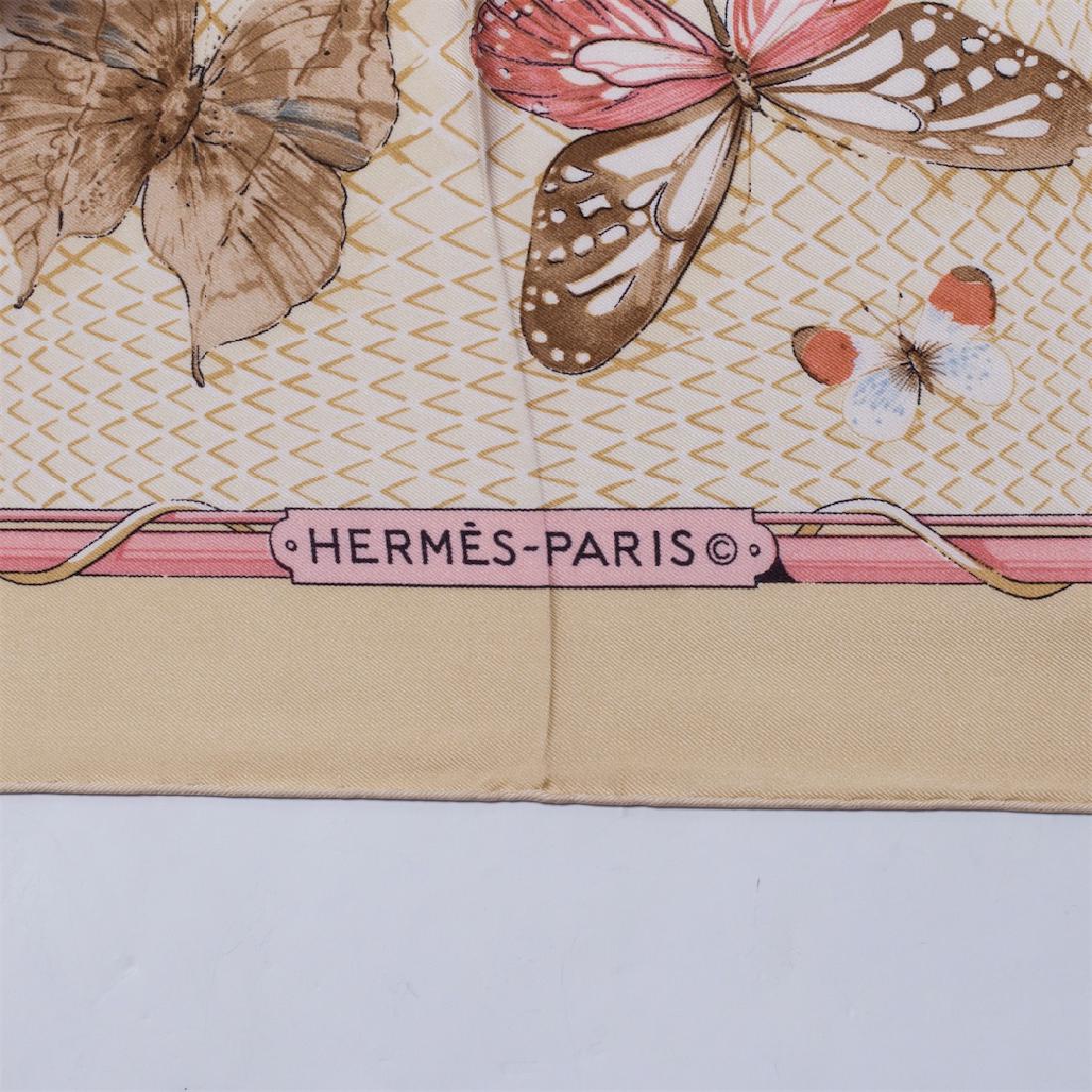 Hermes "Farandoles" silk scarf, Author Caty Latham. — image 3