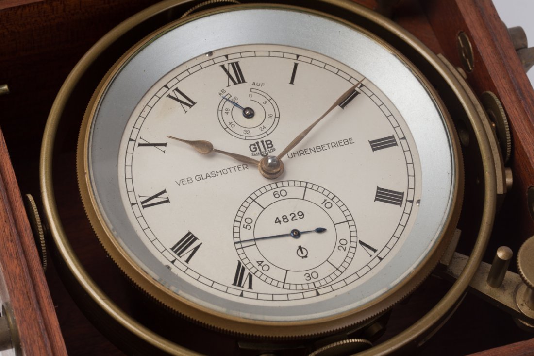 Marine deck chronometer "CUB Glashutte". — image 6